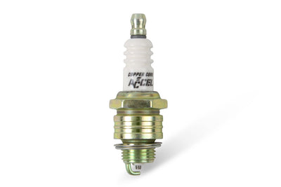 ACCEL HP Copper Spark Plug - Shorty - 14mm Thread - .375 in Reach - Gasket Seat - 8 Pack of 0437S