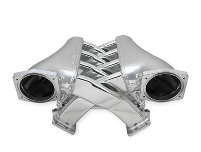 Sniper EFI Fabricated Intake Manifold Dual Plenum 102mm LS1/2/6, Rail Kit - Slvr