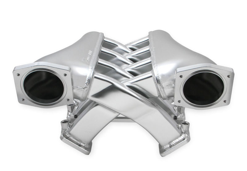 Sniper EFI Fabricated Intake Manifold Dual Plenum 92mm LS3/L92, Rail Kit - Slvr