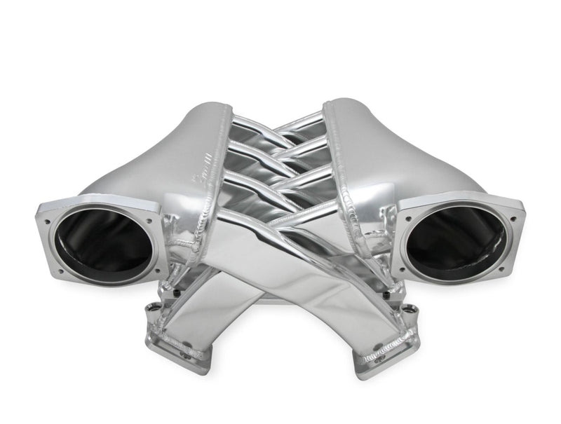 Sniper EFI Fabricated Intake Manifold Dual Plenum 102mm LS3/L92, Rail Kit - Slvr