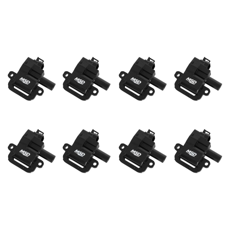 MSD Ignition Coil - GM LS Blaster Series - LS1/LS6 Engines - Black - 8-Pack