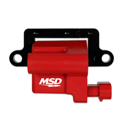 MSD Ignition Coil - GM LS Blaster Series - L-Series Truck Engine - Red - 1999-2007 GM L-Series Truck Engines - 12558693/19355500 Replacement
