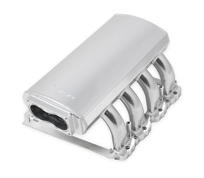 Sniper EFI Sheet Metal Fabricated Intake Manifold - Hi-Ram Sheet Metal Fabricated Intake Manifold 2005-10 Ford 4.6L 3v 130mm Throttle Body ope - Polished