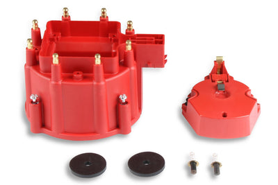 MSD Distributor Cap and Rotor - GM HEI - Red