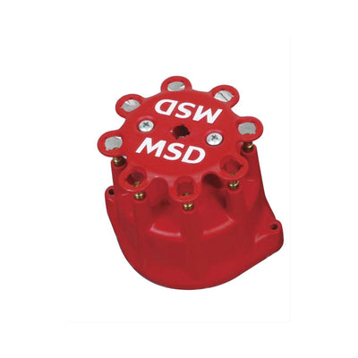 MSD Distributor Cap, Pro-Billet Marine, Ford, Red