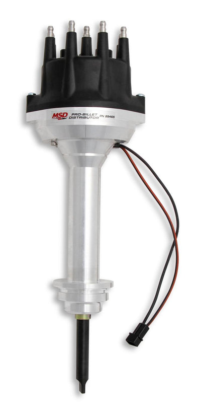 MSD Black Chrysler 426, 440 Pro-Billet Distributor - All the performance of our Pro-Billet line NOW available with Black cap for your Big Block