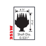 Ford 351W Small Diameter Pro-Billet Distributor image 6