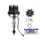 MSD Distributor Ford 289-302, Pro Billet, Small Black Cap, Steel Gear image 1