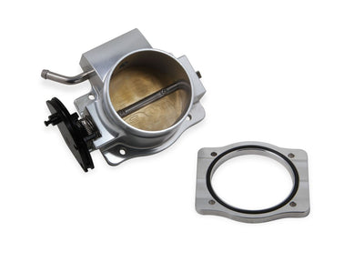 Sniper EFI Throttle Body - 90MM Throttle Body with Sniper EFI Logo Silver for 2011-present Ford Coyote 5.0L