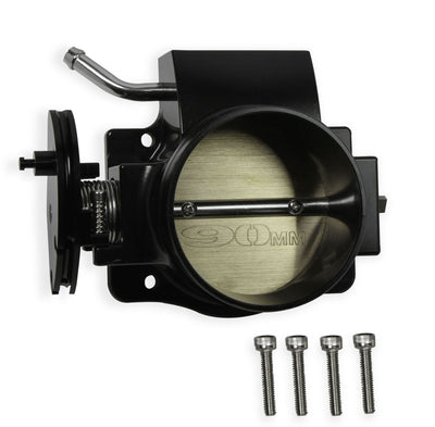 Sniper EFI Throttle Body - 90MM Throttle Body with Sniper EFI Logo Black for 2011-present Ford Coyote 5.0L
