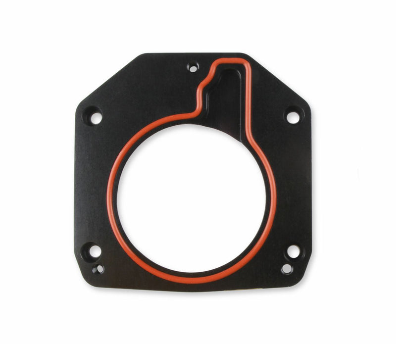 Sniper EFI Throttle Body Adapter Plate (3-bolt) 75mm TB to (4-bolt) Intake-Black Finish