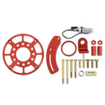MSD Crank Trigger Wheel Kit - Flying Magnet - SBF - Windsor - 289/302/351W - Use with MSD 6/7/8 Series Ignition - Red image 1
