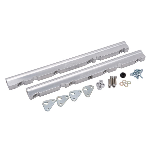 Fuel Injection Fuel Rail #3628, 3/8 in. NPT Clear For Ford Small-Block Windsor