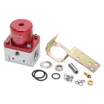 Carbureted Adjustable Bypass Fuel Pressure Regulator (180 GPH) in Red Finish image 2