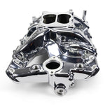 Performer RPM Pontiac 326-455 Intake Manifold, Chrome Plasma Finish image 5