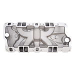Performer EPS Manifold w/Oil Fill Tube for Small-Block Chevy, Black Finish image 3