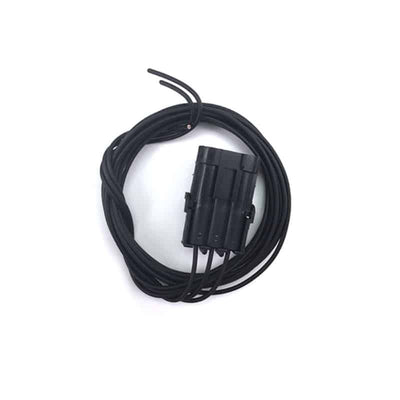 Weather Pack Circle Track 3 Connector Harness - Black