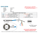 32 Tooth Drive Shaft Sensor - Dual Channel Special Output Profiler Rated DAV-005 image 2