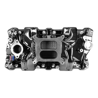 Manifold; Small Block Chevrolet Performer RPM - Black Plasma Finish