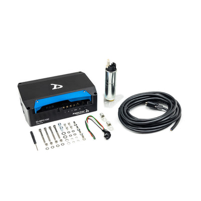 Injector Dynamics 1100lph Fuel Pump System, includes BPC100 and a TI E5LM pump.