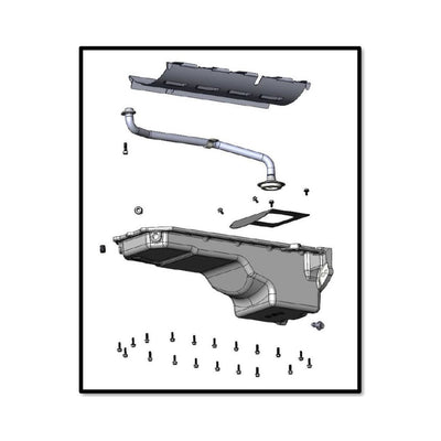 Holley Gen III Hemi Swap Oil Pan - Rear-Sump - Black - VVT