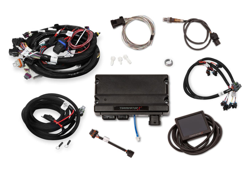 Holley EFI Terminator X - Gen III 4.8/5.3/6.0 GM Truck Engines - 24x Crank - 1x Cam - Multec 2 Injectors - 3.5 in. Touchscreen