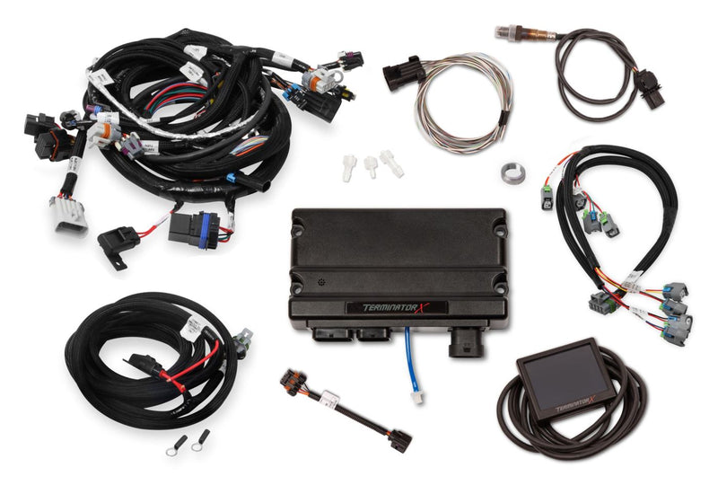 Holley EFI Terminator X - Gen IV 4.8/5.3/6.0 GM Truck Engines and LS2/LS3 - 58x Crank - 4x Cam - EV6 Injectors - 3.5 in. Touchscreen