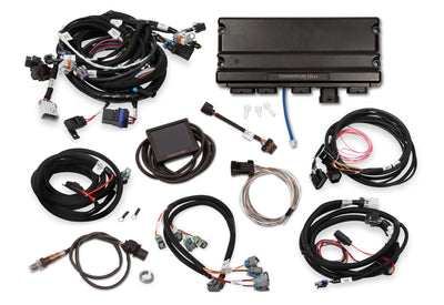 Holley EFI Terminator X Max - Gen IV 4.8/5.3/6.0 GM Truck Engines and LS2/LS3 - 58x Crank - 4x Cam - EV6 Injectors - Drive-By-Wire Throttle Body and Transmission Control - 3.5 in. Touchscreen