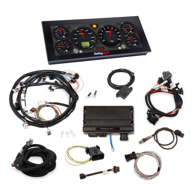Holley EFI Terminator X Max - Gen IV 4.8/5.3/6.0 GM Truck Engines and LS2/LS3 - 58x Crank - 4x Cam - EV6 Injectors - Drive-By-Wire Throttle Body Control - 3.5 in. Touchsc - 12.3 in. Pro Dash + Bluetooth