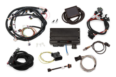 Holley EFI Terminator X Universal MPFI Kit - Universal MPFI Main Harness - EV1 Injectors - 3.5 in. Touchscreen