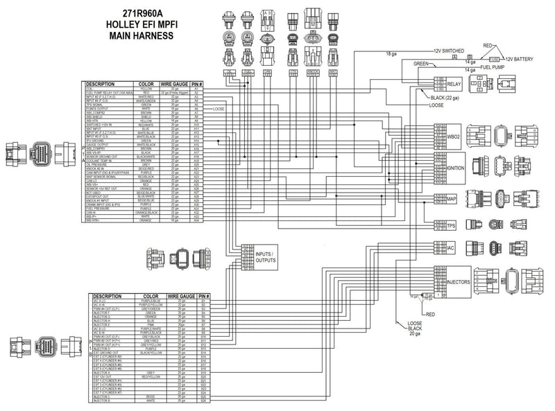 Universal V8 MPFI EFI Harness Kit