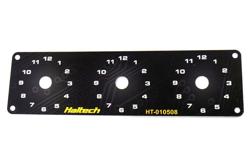 HT-010508 Triple Switch Panel Only - includes Yellow & Red knobs