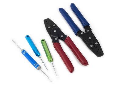 Dual Crimper set - inc 3 pin removal tools