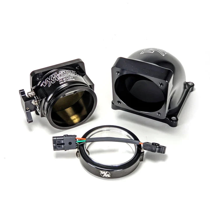105mm HB Dual Seal TB 105mm 4500 Billet Elbow Combo TB, E, CK, TPS Black