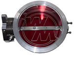 123mm Hi Boost Throttle Body - V Band Clamp for Ford and Motec TPS Sensor - Silver image 3