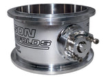 123mm Hi Boost Throttle Body - V Band Clamp for Ford and Motec TPS Sensor - Silver image 4