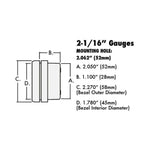 MSD Standalone Air/Fuel Wideband 02 Gauges Kit image 1