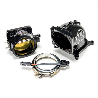 105mm HB V Band TB 105mm 4150 Billet Elbow F/R Combo TB, E, CK, TPS Black