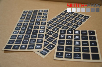 Horizontal Switch Legends (2.5 Sheets)