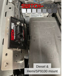 Mounting solution for RCR-Force® 12 and SP9100 power modules (for under hood) and switch panel (for mounting beneath the driver’s A-pillar grab handle) fits 2019 - 2023 Jeep JL and JT with a gas engine image 6