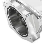 Sniper EFI Low-Profile Sheet Metal Fabricated Intake Manifold GM LS1/LS2/LS6 - Hi-Ram Sheet Metal Fabricated Intake Manifold LS1/LS2/LS6 92mm Throttle Body opening + Fue - Silver image 2