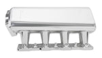 Sniper EFI Low-Profile Sheet Metal Fabricated Intake Manifold GM LS1/LS2/LS6 - Hi-Ram Sheet Metal Fabricated Intake Manifold LS1/LS2/LS6 92mm Throttle Body opening + Fue - Silver image 4