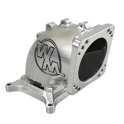 65-92mm 4150 100Deg Billet Elbow with Divider Side/Side Facing