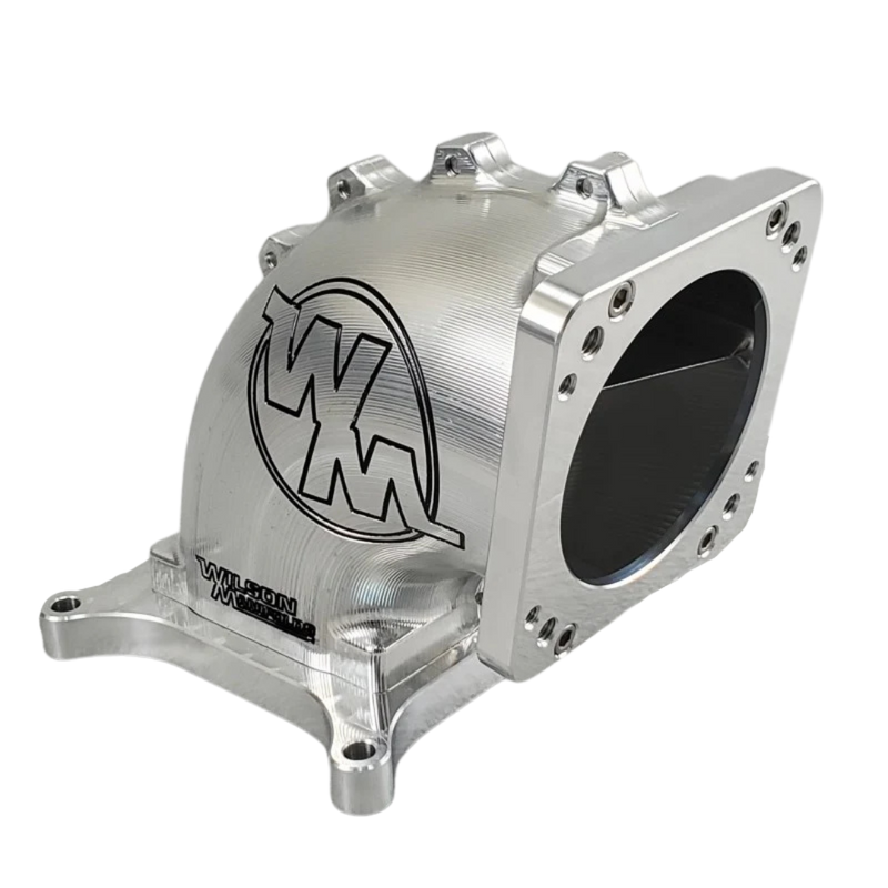 65-92mm 4150 100Deg Billet Elbow with Divider Side/Side Facing