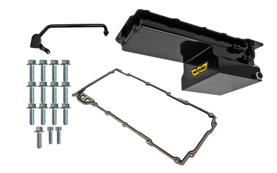 Oil Pan Kit 7qt Black Finish GM LS Engin