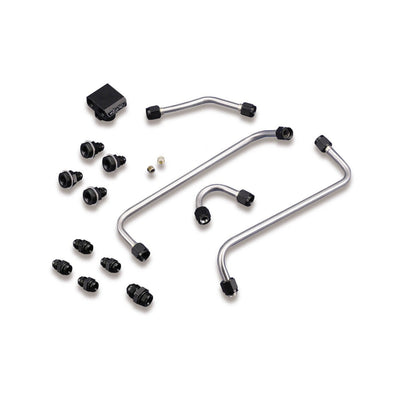 Weiand Stainless Steel Fuel Line Kit - Dual Side-Mounted Holley 4150 Carburetors