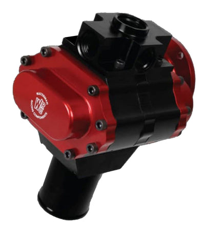 Waterman Racing Pump, 1/2 Super Bertha, Standard Rotation, V-Band, 3/8 Hex - Aluminum Center / 21.75 GPM (0.950)