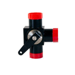 Waterman Racing Valve, Shut Off, Three Way, AN-08 image 2