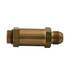 Waterman Racing Check Valve, AN-08 ORB In, AN-08 Flare Out, Brass image 1