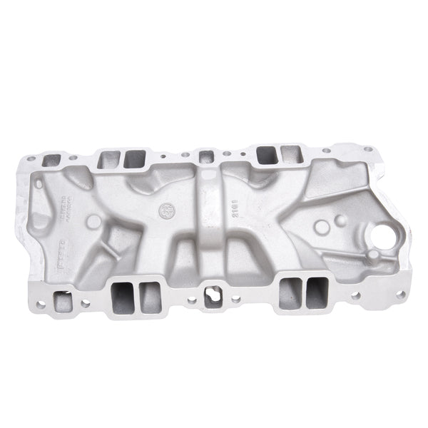 Performer Intake Manifold for 1955-86 Small-Block Chevy, Satin Finish